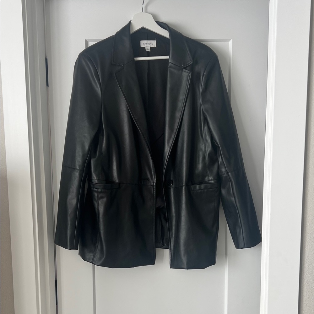 Black Faux Leather Jacket